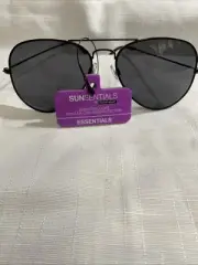 Foster Grant Sunglasses Sunsentials Essentials Black Wire Unisex 100 UVA UVB