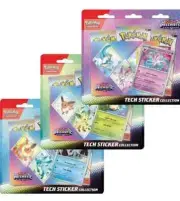 Pokemon Prismatic Evolutions Tech Sticker Blister Sylveon Glaceon Leafeon Set x3