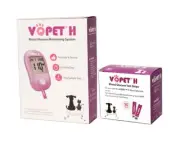 VQ PET H Blood Glucose Monitor System for Pets-Starter KIT with 50 Test Strips
