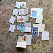 Assorted Christmas Holiday Cards with Envelopes