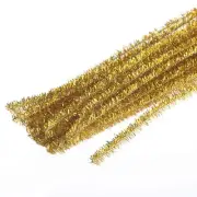 Gold Metallic Tinsel Pipe Cleaners | 150 Pieces