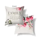 Country Cushion Native Florals Family Filled 45x45cm inc Insert