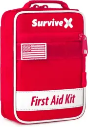 Small First Aid Kit for Car, Travel, Home, Hiking, Camping, and Outdoors