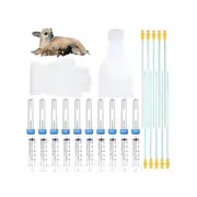 10 Set Breeding Kit Artificial Insemination Dog Breeding Kit Insemination Breeder Kit compatible with Small and Medium Breeds As Shown