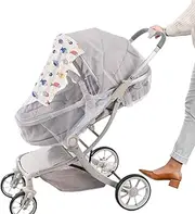 Bassinet Net,Breathable Crib Net | Stroller Net Full, Portable Netting for Strollers, Bassinets, Cradles, Playards and Portable Small Crib