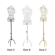 Torso Upper Body Metal Support Female Mannequin for Seamstress Shop Display