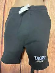 BNWT Kids Sz 12 Anko Black Elastic Waist School/Sports Knit Shorts