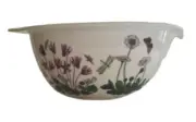 Portmeirion Botanic Garden Large Mixing Batter Bowl Grip Handle Susan Ellis NEW