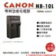 【199超取免運】攝彩@樂華 CANON NB-10L 專利快速充電器 NB10L 相容原廠電池 1年保固 G15 G1X SX50HS【全壘打★APP下單 跨店最高20%點數回饋!!】