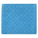 【BOTTEGA VENETA 寶緹嘉】新版經典手工編織小牛皮雙層8卡短夾(天藍)