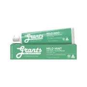 Grants Of Australia Natural Toothpaste Mild Mint with Aloe Vera 110g