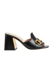 Gucci Horsebit Slide Sandals 36.5 black