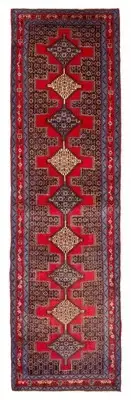 Vintage Hand-knotted Runner Rug 3'0" x 10'5" Traditional Wool Carpet