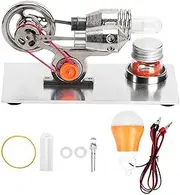 [MUNEFE] Hot Air Stirling Engine Motor Model, Steam Power Physics Toy, Electricity Generator Model for Teachers, Adults and Teenager