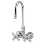 Elements Of Design DT0721PX Double Handle Wall Mounted Clawfoot - Chrome