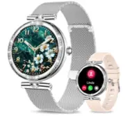 GADIXY Smart Watch for Women (Make/Answer Call) w/ Diamond: 1.1" AMOLED Fitness