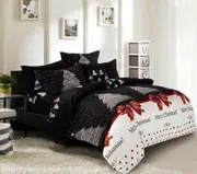 Merry Christmas Duvet/Doona/Quilt Cover Set Queen/King/Super King Size Bed