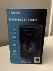 Craig Portable Speaker Bluetooth with Changing RGB Lights USB/TF NEW! UNOPENED!