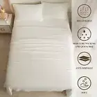 Single/Double/King/Superking Ultra Soft Bed sheets 100%Cotton 600TC Size & Ivory