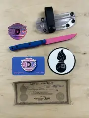 CDC x Exodus Knife and Tool “Donutcraft” - Blue G10 - Pink S35VN
