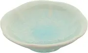 Amosfun Ceramic Dessert Serving Plate Ice Six Section Design for Fruits Cakes and Snacks Versatile Appetizer Dish for Home Parties and Gatherings Easy to Clean and Elegant Decor