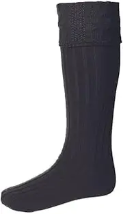 [House of Cheviot] Men’s Kilt Socks – Merino Wool Blend Highland Dress Socks – Made in Scotland – Gents' Highland Wear, Formal Attire & Outdoor Activities