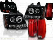 2007-2014 CHEVY SUBURBAN TAHOE​ PROJECTOR HEADLIGHTS CCFL HALO+LED TAILLIGHTS G5 (for: Chevrolet)
