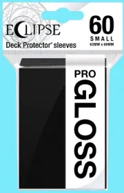 60 ULTRA PRO ECLIPSE JET BLACK SMALL PRO-GLOSS DECK PROTECTOR Card Sleeves
