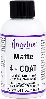 [Angelus] 4-Coat Leather Clear Coat Finisher Matte 4oz- Scratch Resistant
