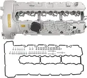 Upgraded Aluminum Engine Valve Cover with Gaskets 11127565284 Replacement For BMW 135I 335I 535I 740I 740Li M2 M235i M240i L6 Z4 X6 N54 Turbo 3.0L Valve Cover Kit Replace 264-936, 264936, 7565284