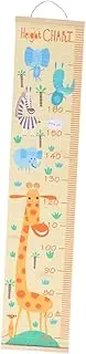 ANDRESLAD Nordic Style Giraffe Wall Growth Chart Childrens Height Ruler Hanging Decor Easy Installation with Hanger Rope for Tracking Rooms