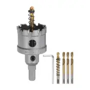 Carbide Hole Saw Set 41mm (1-5/8") Metal Cutter with 5pcs Center Drill Bits