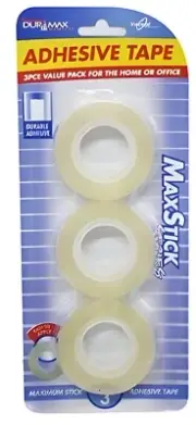 Clear Adhesive Sticky Tape Refills (3 pack)