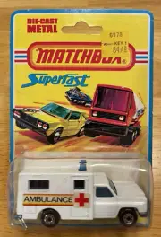 Matchbox Superfast No 41 Ambulance Red Cross Ambulance on original sealed card