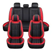 Full Car Seat Covers Seat Covers Protector Cushion Deluxe PU Leather Front+Rear