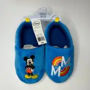 Disney Collection Kids Boys Mickey and Friends Mickey Mouse Slip-On Slippers NEW