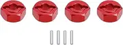 Modification Accessories Aluminum Alloy Hex Wheel Widening Adapter for 1/14 MJX Hyper Go 14209 14210(Red)