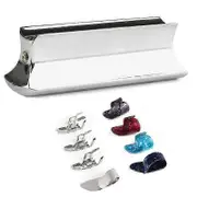 Guitar Slide Metal Steel Tone-Bar,with Celluloid and Stainless Steel Metal Thumb & Finger Picks Ple Silver
