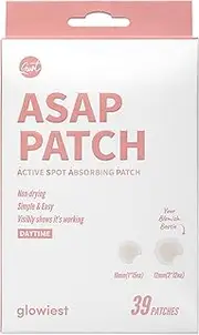 glowiest ASAP Active Spot Alleviating Patch 39 Patches [Daytime] 10mm (1 * 15ea) & 12mm (2 * 12ea) | Premium Hydrocolloid Dressing | Simple & Easy Active Treatment