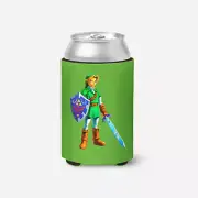 Link With Sword Zelda Cooler Coozie Gift Beer Can Video Game Switch New
