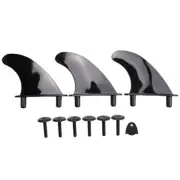 2X(3Pcs Soft Top Surfboard Fins Sets for Softboard Paddle Board Surf Boards Ac9)