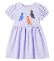 [Mini Rodini] Mini Rodini Printed cotton-blend dress Y 10/11 purple