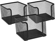 SECFOU Magnetic Notepads Rack Iron Mesh Memo Holder for Office Desk Organization