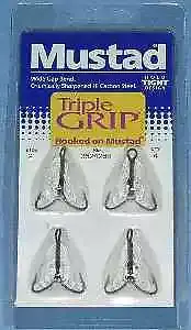 Mustad 36242Br # 3 4Ct Triplegrip Treble Hook