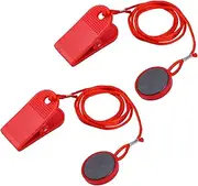 2pcs Magnetic Safety Switch, Round Magnet Treadmill Safety Key Replacement Universal Treadmill Magnet Safety Key Treadmill Magnets Treadmill Parts for Most Types of Treadmills