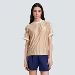 ADIDAS ORIGINALS愛迪達 阿迪達斯 三葉草 女短袖上衣-杏色 3 S PNST TEE IY7232