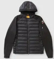 NEW PARAJUMPERS MEN'S KINARI HYBRID JACKET INSULATED HOODED sz L, XL, BLACK KU02