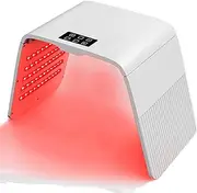 LED Face Mask Light Therapy, 7 Colos LED Mask Light Therapy, Lightweight and Foldable Red Light Therapy Mask, 150 High-Efficiency LED Beads Light Therapy Lamp for Skincare