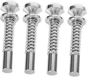 CHICAMPERA 4Pcs Spring Loaded Plunger Latches for Cribs and Window Screens Durable Pins for Secure Installation Easy to Use Weather Resistant Latch for Safety and Flexibility