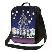 o50 Nutcracker Christmas Ballet Scene Thermal Insulated Lunch Bag Resuable Lunch Tote for Kids School Children Bento Food Box ki50